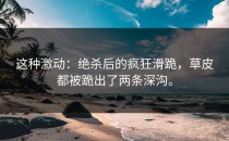 这种激动：绝杀后的疯狂滑跪，草皮都被跪出了两条深沟。